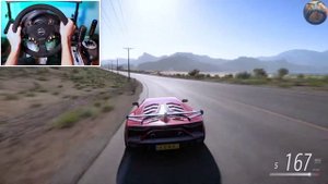 1600HP Lamborghini Aventador SVJ - Forza Horizon 5 (Steering Wheel + Shifter) Gameplay