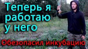 Деревенская взаимовыручка. Заложил инкубатор и обезопасил его.