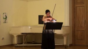 Ysaye Sonata #4 for violin solo. Oxana Anisimova.
