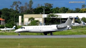 BANCO DAYCOVAL: EMBRAER LEGACY 650 (PP-BCO) NO AEROPORTO DA PAMPULHA