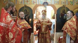 Слово еп. Рыбинского и Романово-Борисоглебского Вениамина у чтимого списка иконы "Благодатное Небо"