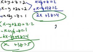 3.2 Example 1 Solving a System in Three Variables