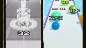 Ball Run Infinity  vs REVERSE - MULTI EFFECTS  (MAX LEVELS) iOS Android gameplay #cutiepie22yt