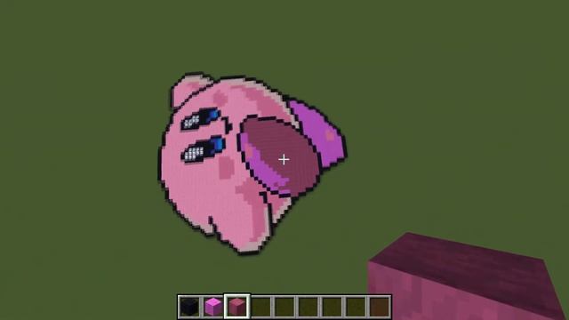 Kirby in Minecraft Pixel art смотреть онлайн