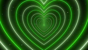 Heart Wallpaper Video💚Neon Heart Tunnel Loop│Amazing Backgrounds сердечки фон,фон сердечки
