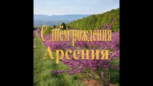 С днём рождения Арсения