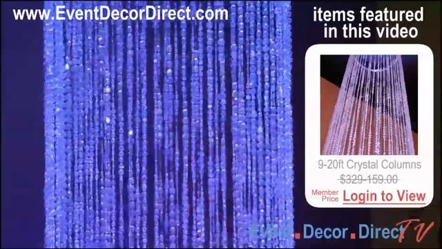 Event Decor Direct TV - Dramatic Iridescent Crystal Column for Weddings/Events смотреть онлайн