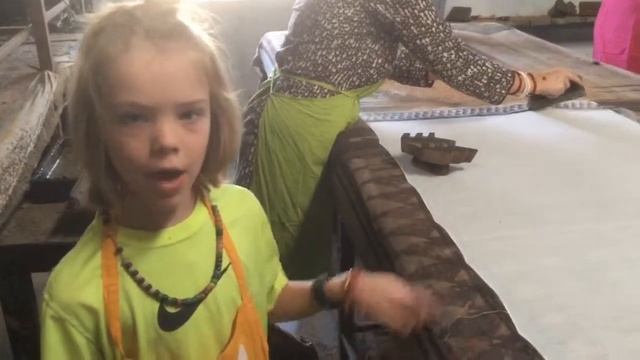 How to block print with Indigo Dye Part 1 -110 - Postcards from India