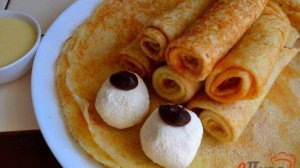 Блины на кипятке и молоке
