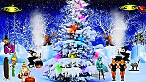 Футажи!!! Видеофон-футаж С Новым Годом! Новогодние Чудеса 1 от Киностудии Мудрого Кота Тимофея!