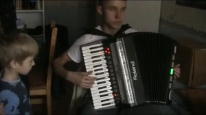 Человек и кошка Аккордеон Ермолаев Иван