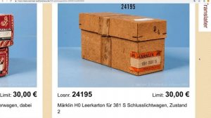 Marklin Live Review: Wormser Auktionshaus Auction #123