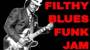 FILTHY BLUES FUNK JAM IN A Guitar Backing Track (12 BAR BLUES - 85 BPM)