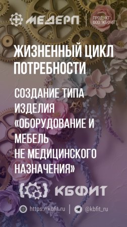 КБФИТ: МЕДЕРП. ЖЦП: Создание типа изделия «Оборудование и мебель не медицинского назначения»