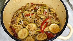 ЖАРЕНЫЕ КАБАЧКИ С ОВОЩАМИ НА ЗИМУ