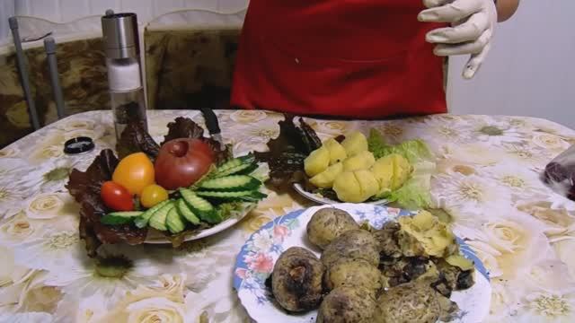 Картофель ( печенки ) На Костре в Костровой Чаше вкус с детсва.