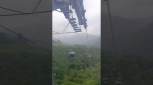 #Роза хутор. Канатная дорога вход и первый подъем. Красивый вид на #Олимпийскую деревню.#ОтдыхаСочи