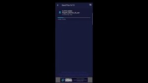 Install APK File in TV using Send Files To TV.