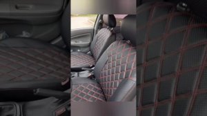 Установили новые чехлы на Ниссан Альмера