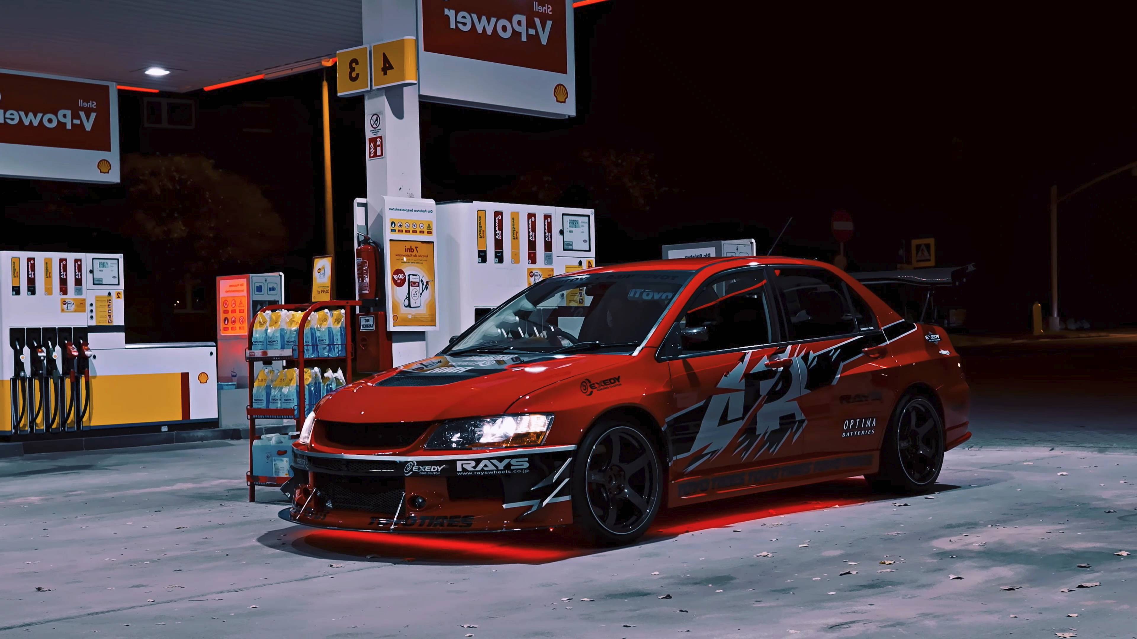 4K UHD - Lancer Evo IX Red