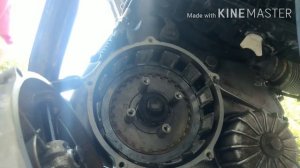 Honda GL 500 CX 500 clutch replacement in bike