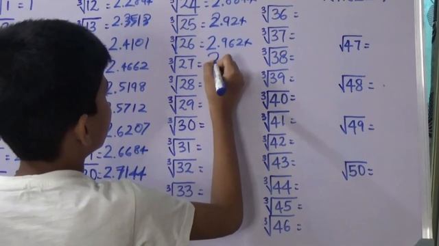 CUBE ROOTS 1-50 |1 to 50 CUBE ROOTS | PART- 1| NIKEL P | CATCHY BRAINIAC