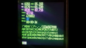 ST7789 тест вывода генерированного шрифта.