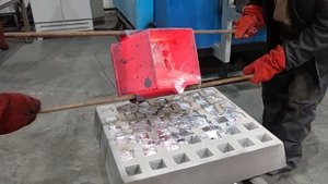 Литье заготовок из алюминия.
