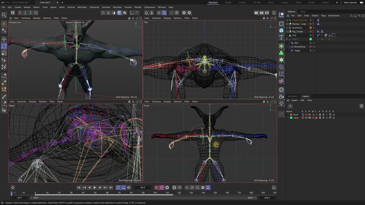 Mixamo rigging