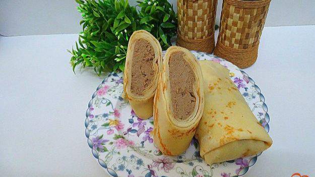 Блины с печенью