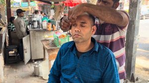 Asmr head massage, detailed hand massage 💈Neck crack, Back massage by Indian barber Anil MASTER