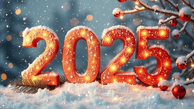 Футаж №6 С Новым 2025 годом - Новогодние Футажи для Творчества