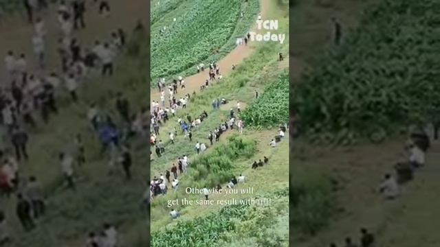 Strange sound emitting from mountains in Guizhou China