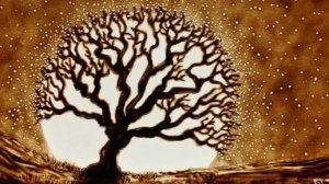 2 Техника рисования руками по песку.