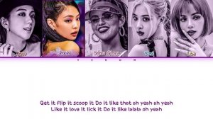 BLACKPINK X SELENA GOMEZ 블랙핑크 ICE CREAM (Color coded lyrics eng/han/rom/가사)