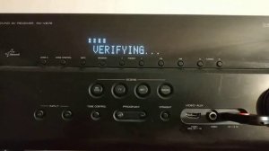 Начало обновления прошивки Yamaha rx-v675