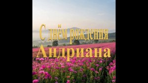 С днём рождения Андриана