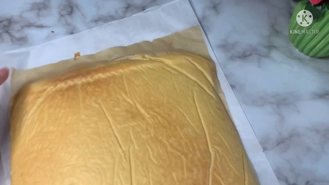 Рулет креммен. 5 минутта желініп кетеді😍Содасыз жұмсақ рулет!