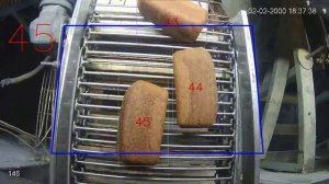 Счетчик хлеба, булок, батонов на входе печи, на выходе и на линии упаковки