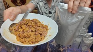 ОЧЕНЬ СЫТНАЯ И ВКУСНАЯ рисовая каша со свининой,луком и морквой в реторт пакетах в автоклаве Вейн 2