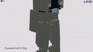 LEGO SKIBIDI TOILET FANMADE GOD TV MAN BOSS