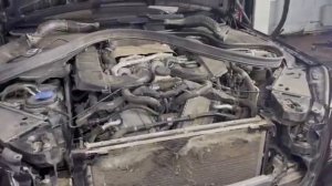 Mercedes w222 разборка радиаторов для чистки