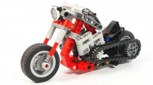 Собираем мотоцикл чоппер из лего - конструктор Lego technic 42132