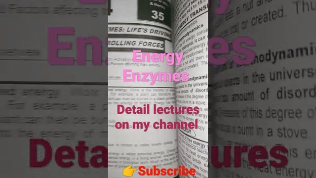 Energy, enzymes, activation energy,Laws of energy, factor affecting enzyme activity, structure. смотреть онлайн