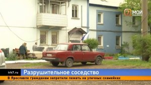 В Красноярске девятиэтажку начали строить рядом с осыпающимся домом на Глинки