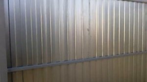 Забор из профлиста часть 2