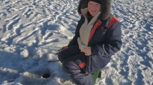 Впервые на зимней рыбалке.