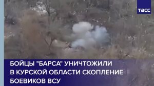 Бойцы "Барса" уничтожили в Курской области скопление боевиков ВСУ