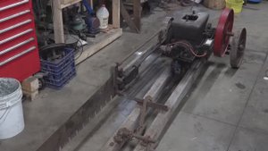 Реставрация антикварной пилы для крупных брёвен, часть 1