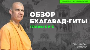 Е.С.Бхакти Расаяна Сагара Свами - Обзор Бхагавад-гиты. Главы 5 и 6. Вриндаван (09.11.2024г.)